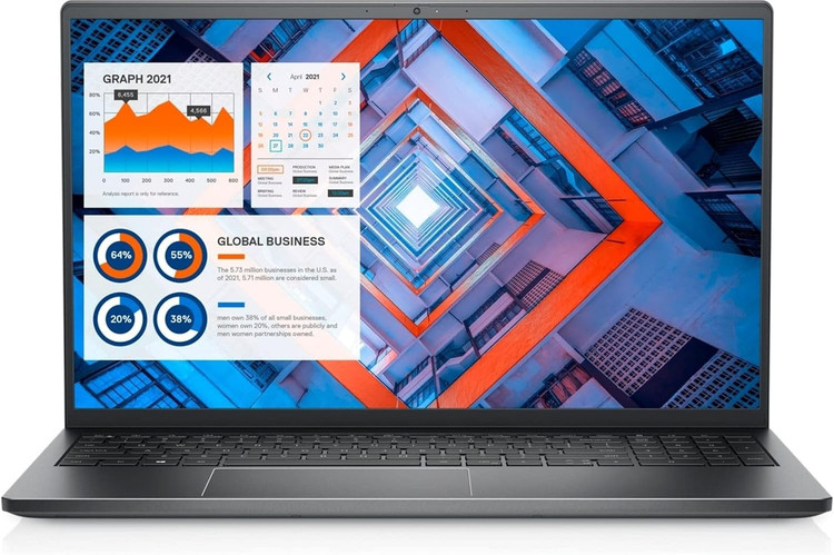 لپتاپ دل مدل Dell Vostro 7510 | پردازنده Core i7 11800H | رم 24 گیگابایت DDR4 | حافظه داخلی 1 ترابایت | گرافیک Rtx 3050ti 4GB (استوک)