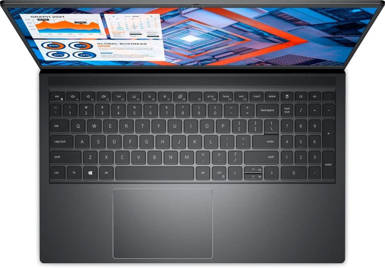 لپتاپ دل مدل Dell Vostro 7510 | پردازنده Core i7 11800H | رم 24 گیگابایت DDR4 | حافظه داخلی 1 ترابایت | گرافیک Rtx 3050ti 4GB (استوک)