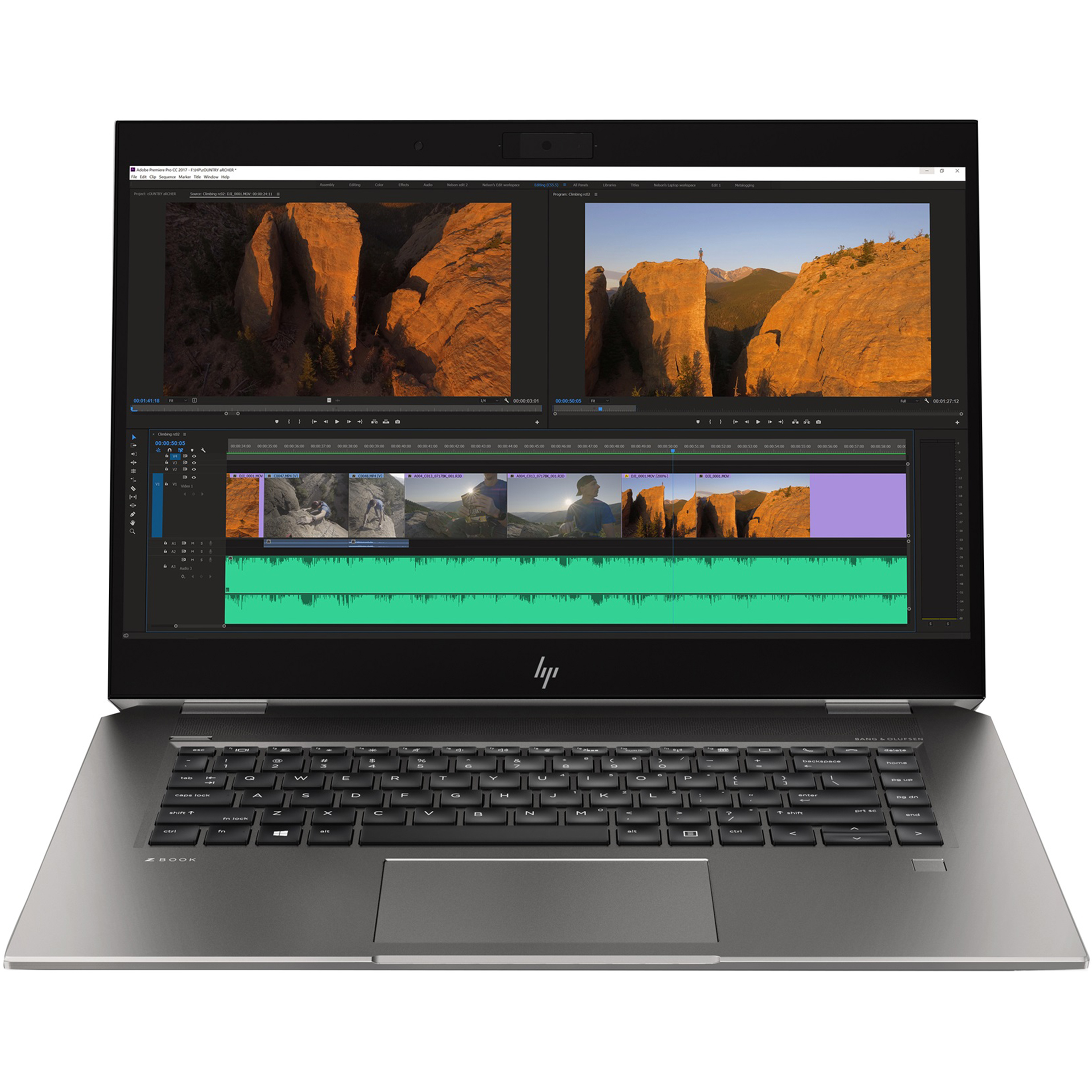 لپ‌تاپ اچ پی مدل HP Zbook Studio G5 | پردازنده Core i7 9750H | رم 16 گیگابایت DDR4 | حافظه داخلی 512 گیگابایت SSD