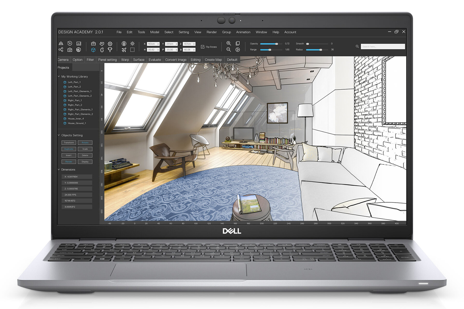 لپ‌تاپ دل مدل Precision 3560 | پردازنده Core i7 1185G7 | رم 16 گیگابایت DDR4 | حافظه داخلی 256 گیگابایت SSD | گرافیک NVIDIA T500 2GB (استوک)
