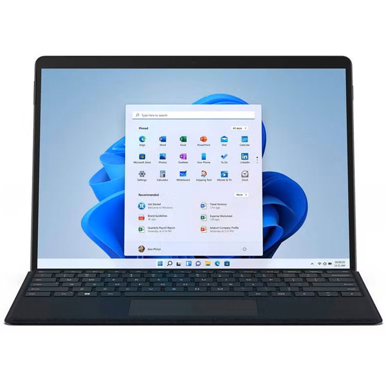 لپتاپ مایکروسافت سورفیس مدل Surface Pro 8 | پردازنده i5 1145g7 | رم 16 گیگابایت DDR4 | حافظه داخلی 512 گیگابایت SSD | صفحه نمایش 13.3 اینچی لمسی (استوک)