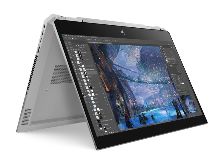 لپتاپ اچ پی مدل HP Zbook Studio X360 G5 | پردازنده Core i7 8750H | رم 16 گیگابایت DDR4 | حافظه 512 گیگابایت SSD | گرافیک Quadro P1000 4GB | صفحه نمایش لمسی 15.6 اینچی 360 درجه (استوک)