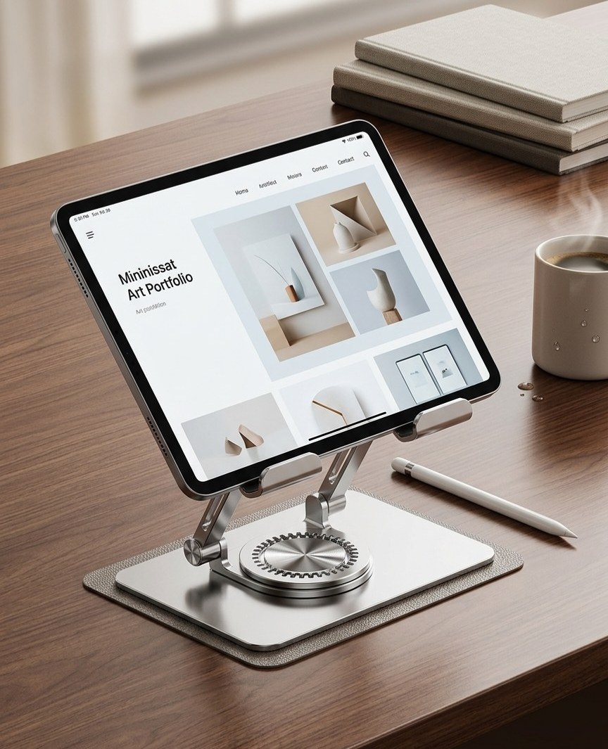پایه نگه دارنده چرخشی تبلت فلزی Tablet Computer Rotary Support